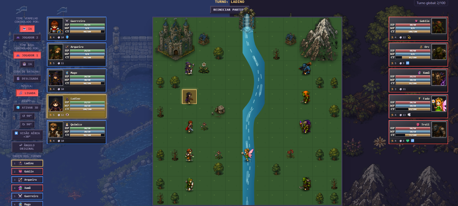 Browser Version of Battle Royale RPG