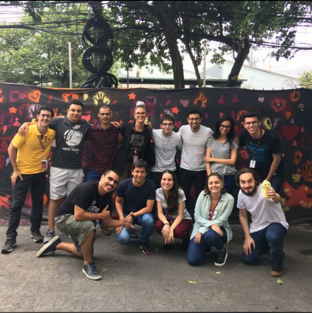 Gabriel Gregório with the ClearSale team